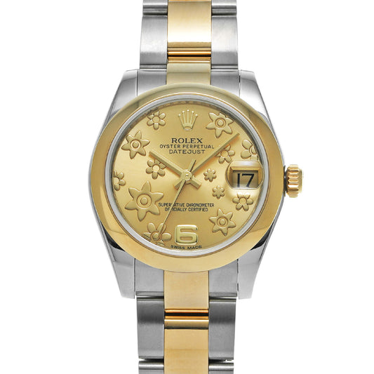 DATE JUST 31 178243 Random Serial Champagne Flower ROLEX Men's [Pre-Owned].