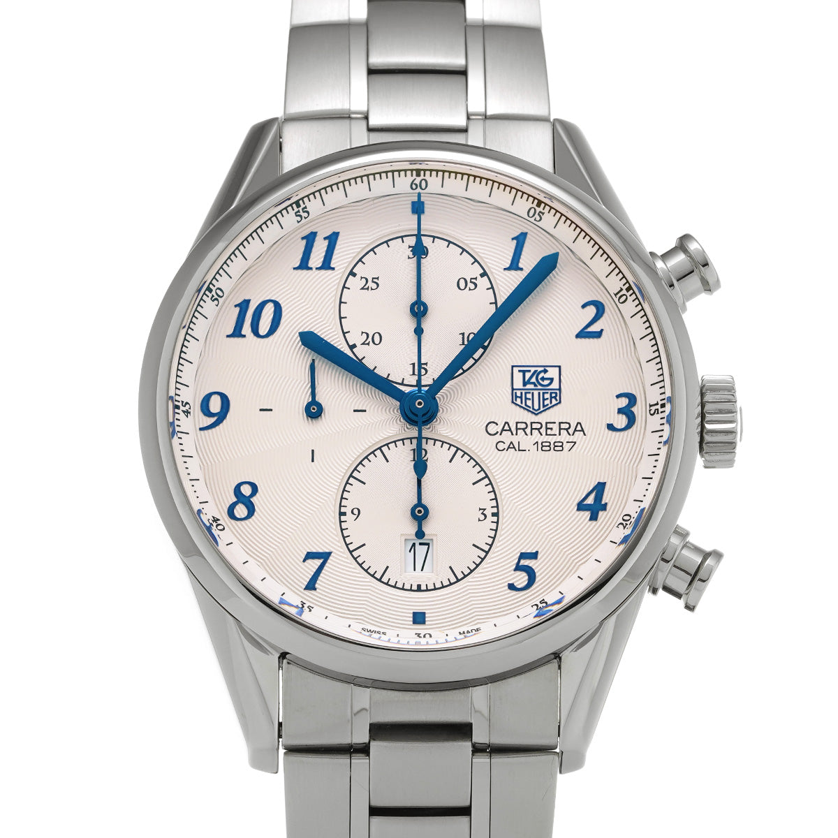 CARRERA Heritage Chronograph Calibre 1887 CAR2114.BA0724 Silver TAG HEUER Men's [Pre-Owned].
