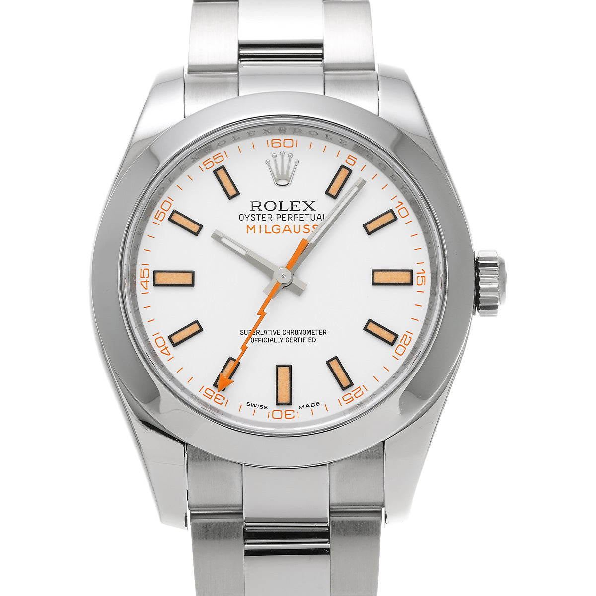 Milgauss 116400 V (manufactured around 2010) White ROLEX Men's [Pre-Owned].