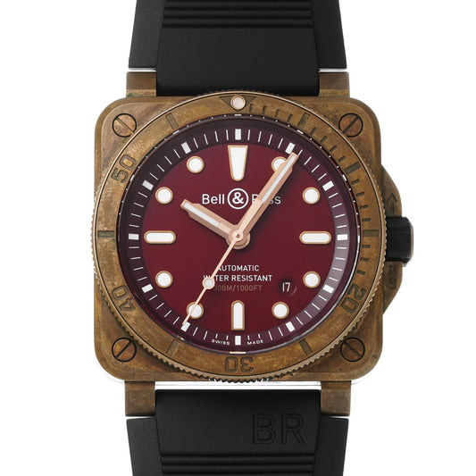 BR 03-92 Diver BR03-92 Burgundy Bell &amp; Ross Men's [Pre-owned]
