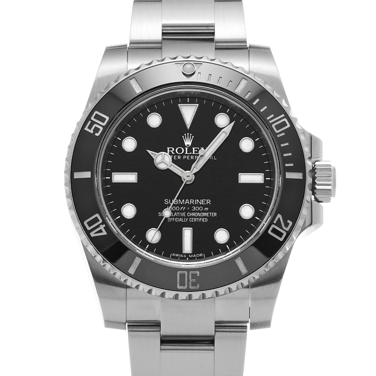 Submariner 114060 Random Serial Black ROLEX Men's [Pre-Owned].