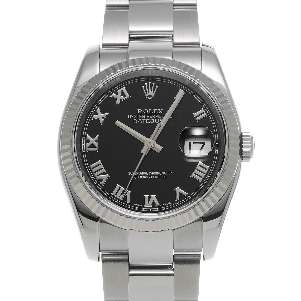 DATE JUST 116234 D (made around 2005) Black ROLEX Men's [Pre-Owned].