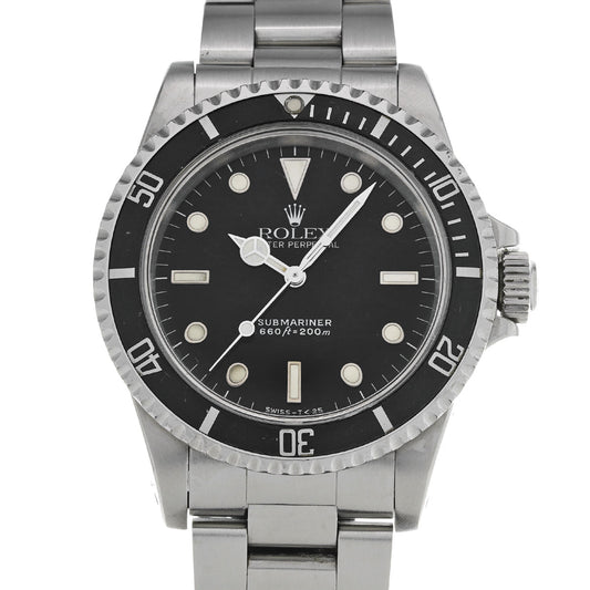 Submariner 5513 No. 97 (manufactured circa 1986) Black ROLEX Men's [Pre-Owned].