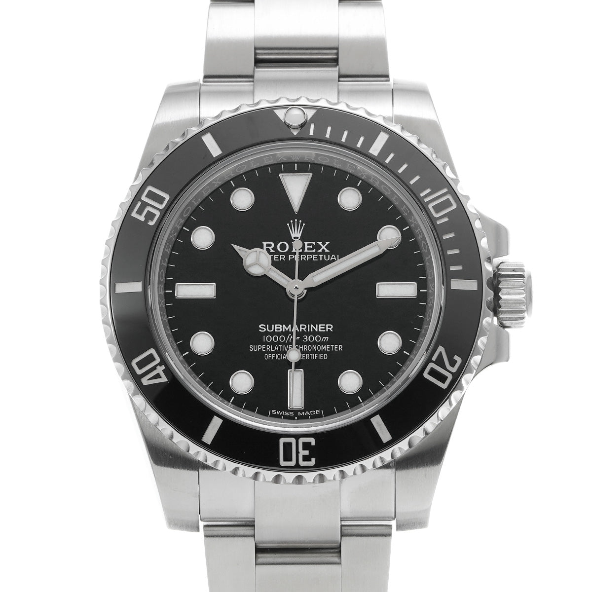 Submariner 114060 Random Serial Black ROLEX Men's [Pre-Owned].