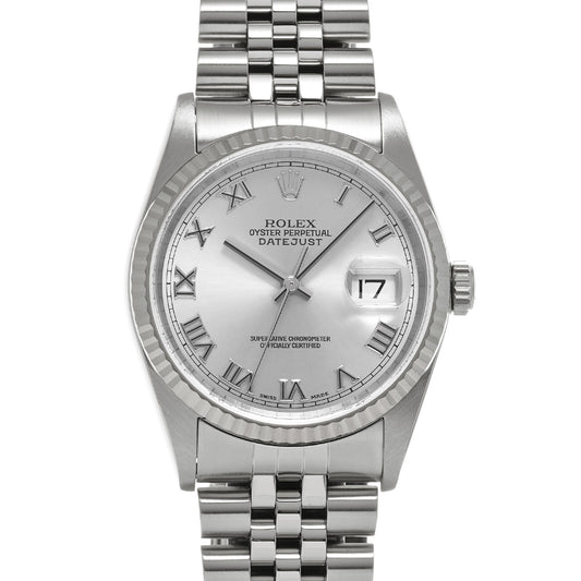16234 DATE JUST F (manufactured circa 2004) Gray ROLEX Men's [Pre-Owned].