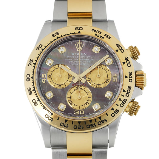 116503NG Cosmograph Daytona Random Serial Black MOP/Diamond ROLEX Men's [Pre-Owned].