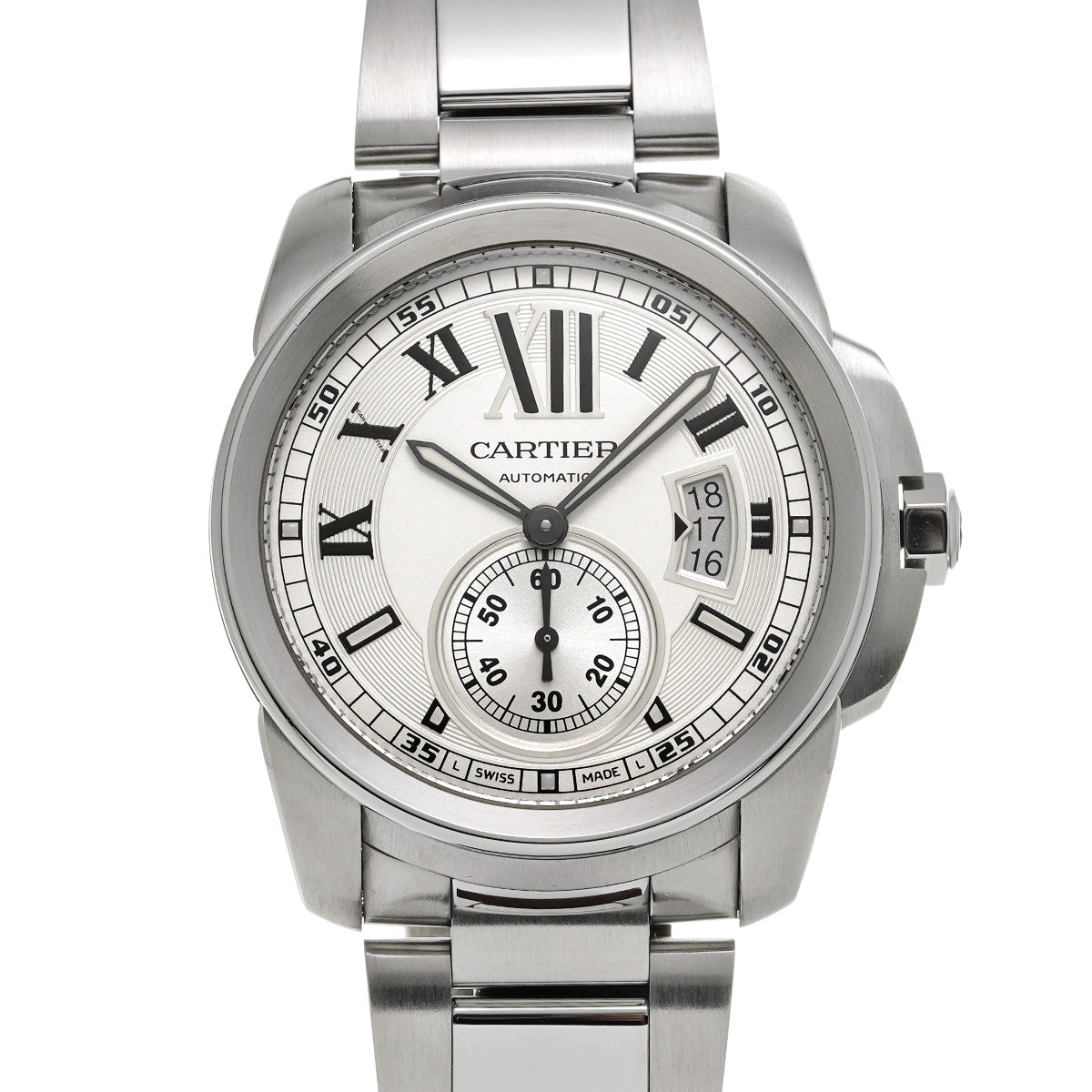 Calibre de Cartier W7100015 Silver CARTIER Men's [Pre-owned].