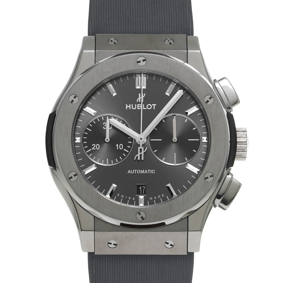 Classic Fusion Titanium Chronograph Racing Gray 521.NX.7071.LR Gray HUBLOT Men's [Pre-Owned]