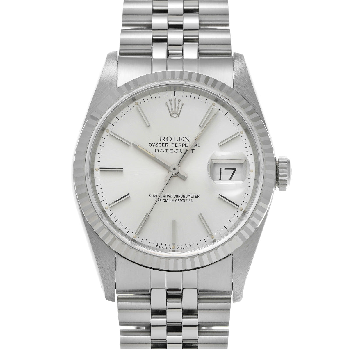 DATE JUST 16234 X (manufactured circa 1991) Silver ROLEX Men's [Pre-Owned].