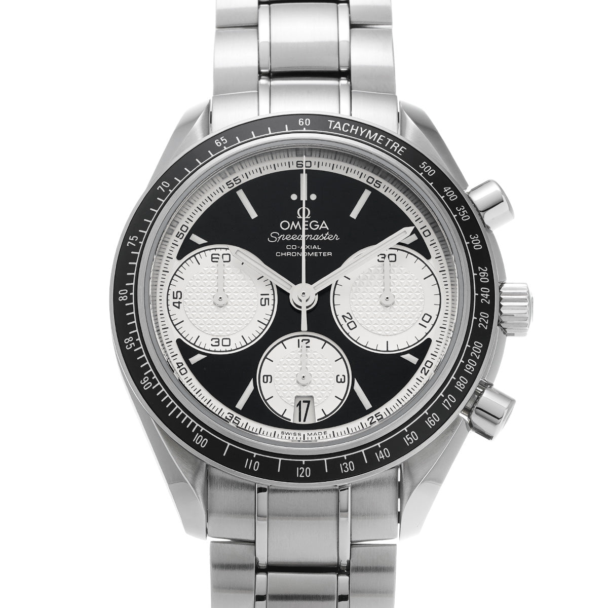 Speedmaster Racing Co-Axial 326.30.40.50.01.002 Black/Silver OMEGA Men's [Pre-Owned].