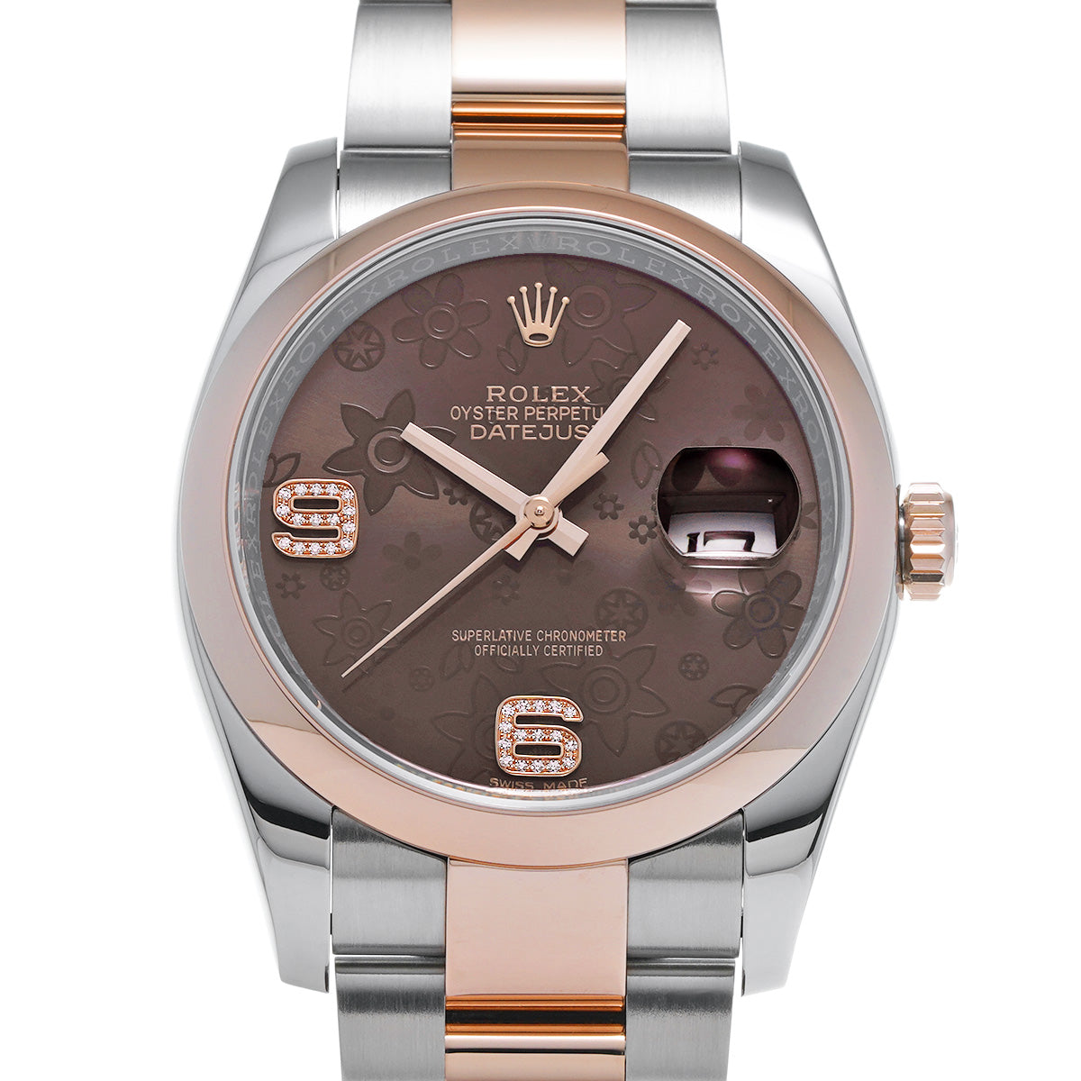 Datejust 36 116201 Random Serial Chocolate Brown/Diamond ROLEX Men's [Pre-Owned].