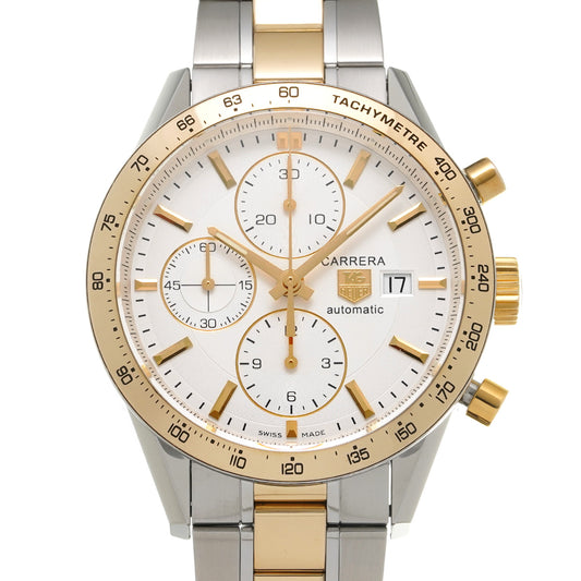 CV2050.BD0789 CARRERA Calibre 16 Chronograph White TAG HEUER Men's [Pre-Owned].