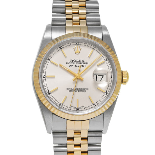DATE JUST 16233 Y (made around 2002) Silver ROLEX Men's [Pre-owned].