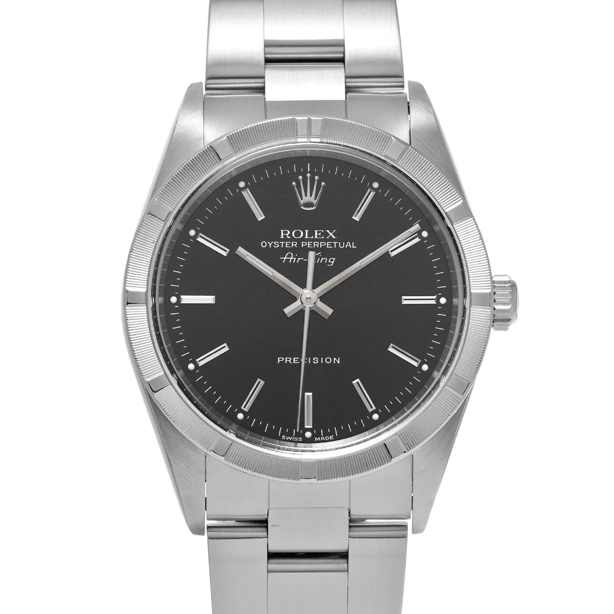 Air-King 14010 P (made around 2000) Black ROLEX Men's [Pre-owned].