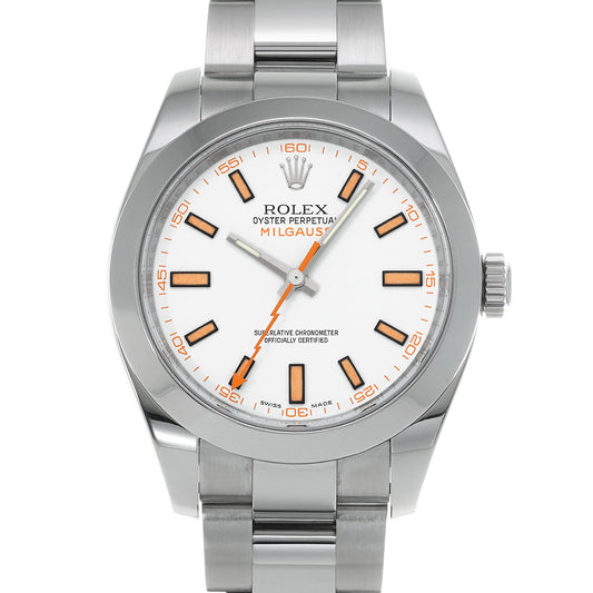 Milgauss 116400 V (manufactured around 2009) White ROLEX Men's [Pre-Owned].