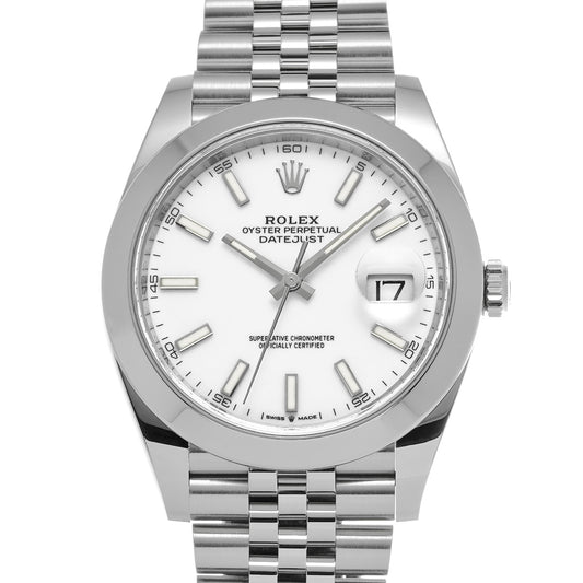 DATE JUST 41 126300 Random Serial White ROLEX Men's [Pre-owned].