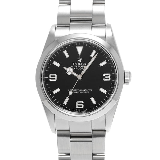 Explorer 114270 Z (manufactured circa 2006) Black ROLEX Men's [Pre-Owned].