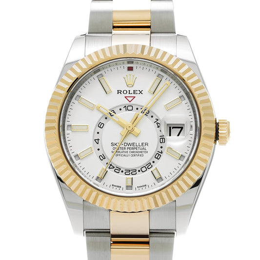 SKYDWELLER 326933 Random Serial White ROLEX Men's [Pre-Owned].