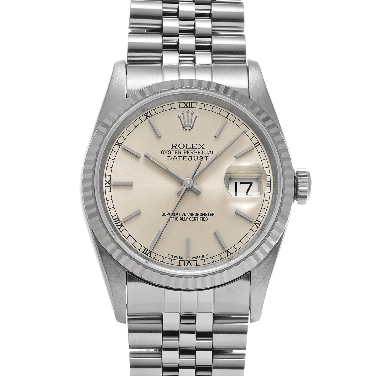 DATE JUST 16234 X (manufactured circa 1993) Silver ROLEX Men's [Pre-Owned].