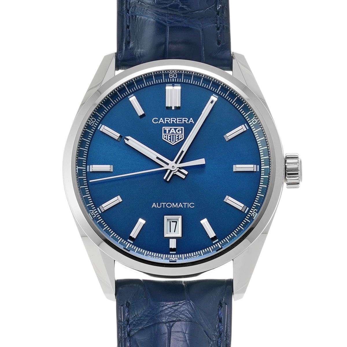 CARRERA DATE WBN2112.FC6504 Blue TAG HEUER Men's [Pre-Owned].