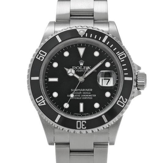 Submariner Date 16610 Z (manufactured circa 2006) Black ROLEX Men's [Pre-Owned].