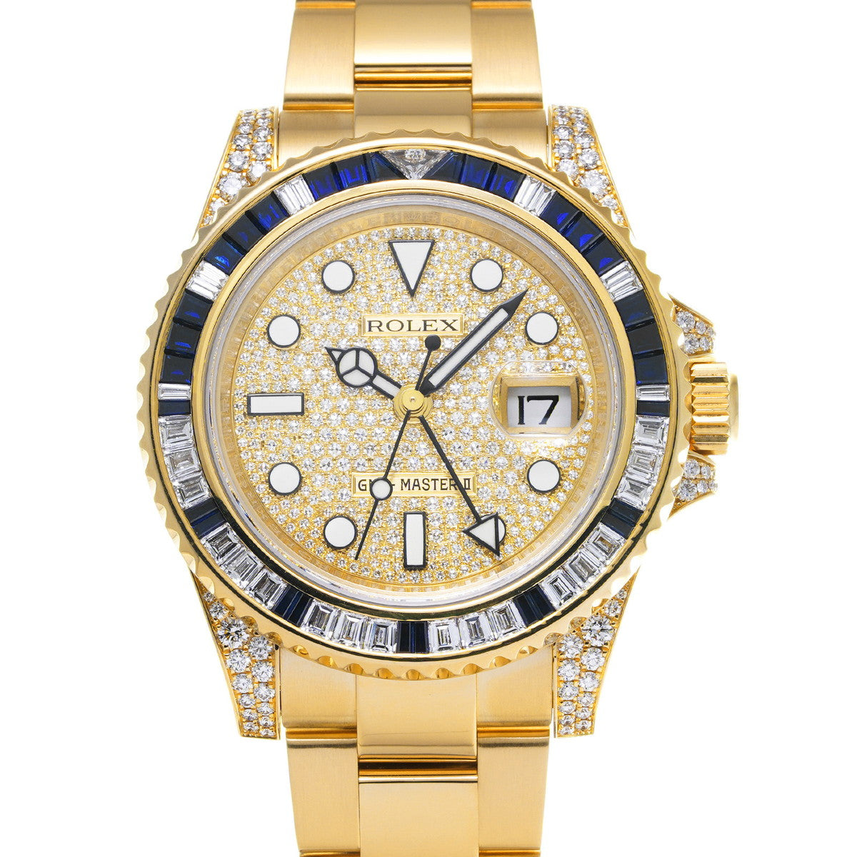 GMT Master II 116758SA V (manufactured circa 2010) Pav Diamond ROLEX Men's [Pre-Owned].