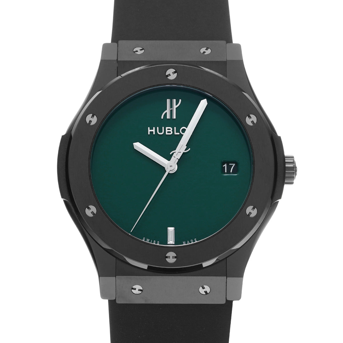Classic Fusion Black Ceramic British Green 511.CM.5270.RX.MYOS Green/Diamond HUBLOT Unisex [New]