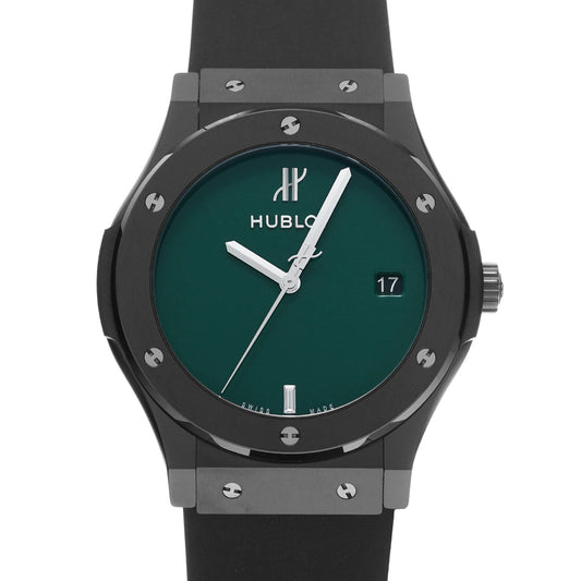 Classic Fusion Black Ceramic British Green 511.CM.5270.RX.MYOS Green/Diamond HUBLOT Unisex [New]