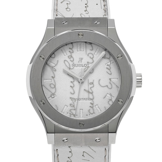 Classic Fusion Berluti Scritto Flat Bianco 511.NE.050W.VR.JBER19 White HUBLOT Men's [Pre-owned].