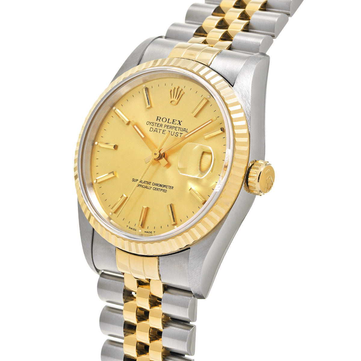 Datejust 16233 S (manufactured circa 1994) Champagne ROLEX Men's [Pre-Owned].