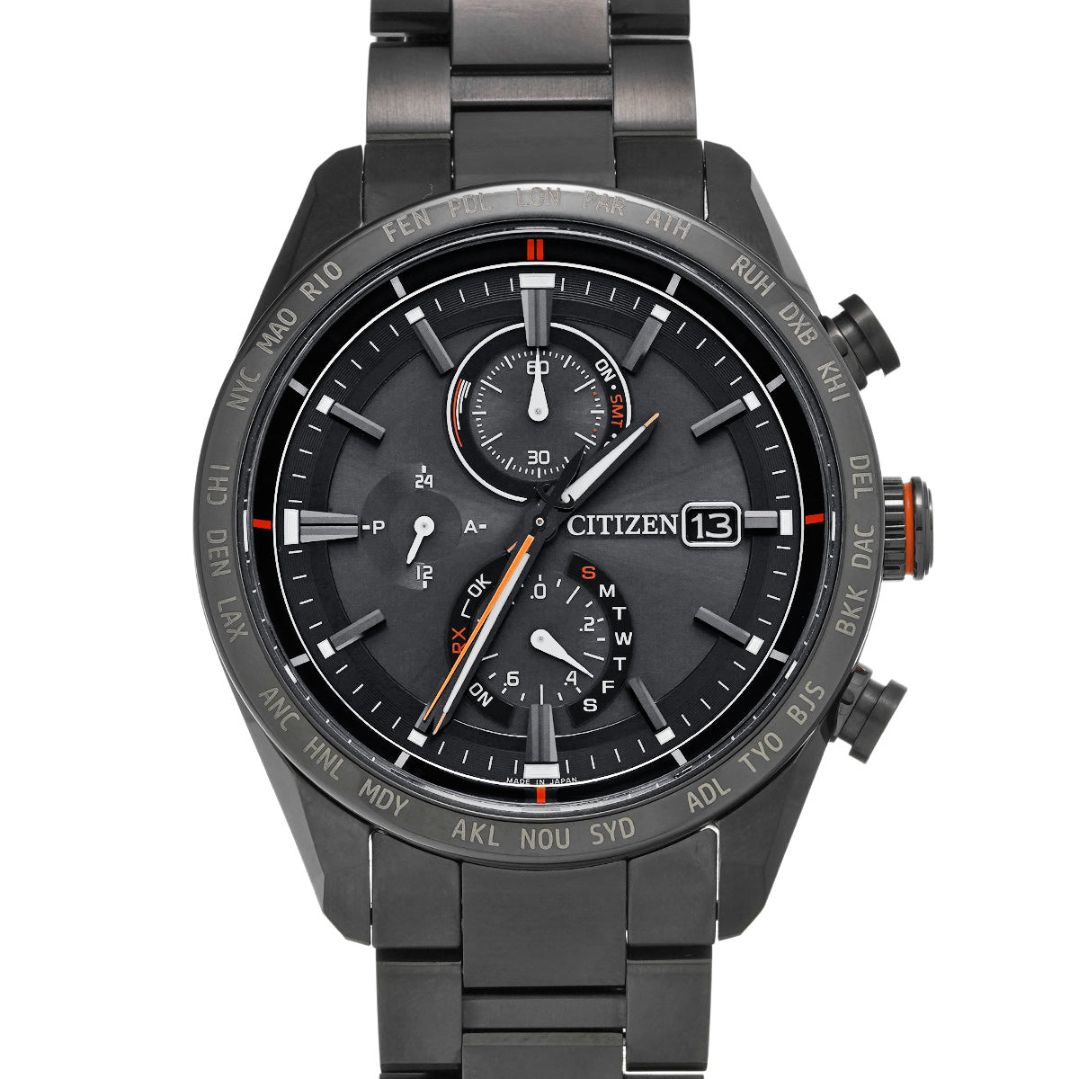 ATESSA Eco-Drive Black Titanium H800-T025871 Black CITIZEN Men's [Pre-Owned].