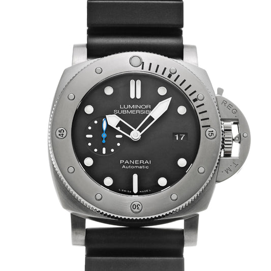 Luminor 1950 Submersible 3 Days Titanio PAM01305 T (manufactured in 2017) Black PANERAI Men's [Pre-Owned].