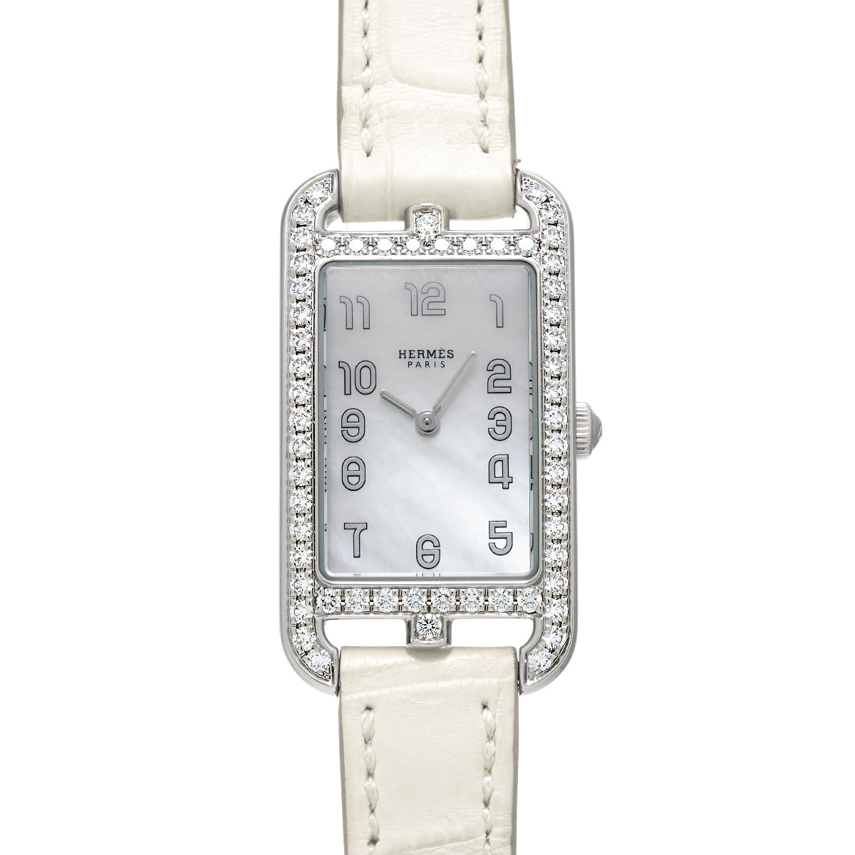 Nantucket NA2.230 White MOP HERMES Ladies [Pre-owned].