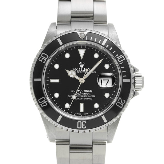Submariner Date 16610 Y No. (manufactured circa 2002) Black ROLEX Men's [Pre-owned].