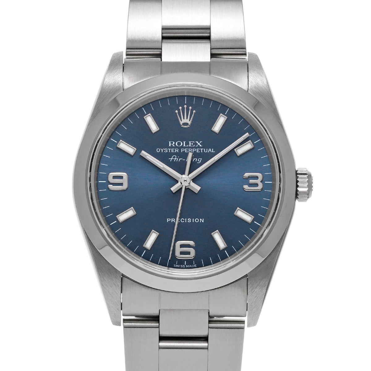 Air-King 14000M K (manufactured circa 2001) Blue ROLEX Men's [Pre-Owned].