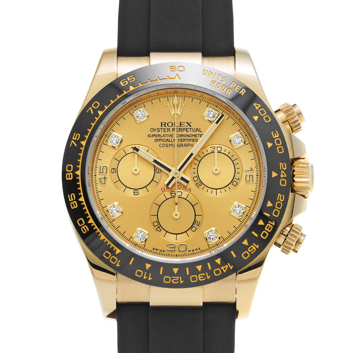 Cosmograph Daytona 116518LNG Random Serial Champagne/Diamond ROLEX Men's [Pre-Owned].