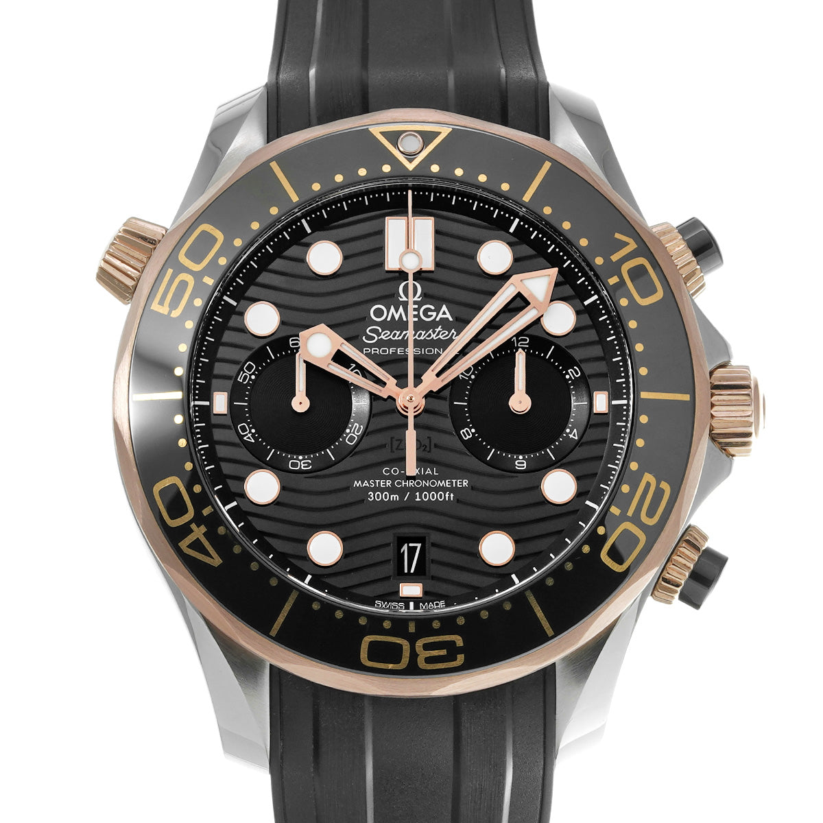 Seamaster Diver 300 Co-Axial Master Chronometer Chronograph 210.22.44.51.01.001 Black OMEGA Men's [Pre-Owned].