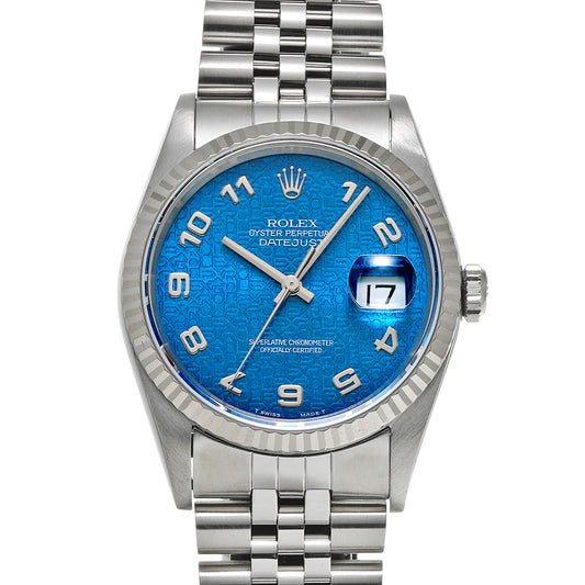 Datejust 16234 S (manufactured circa 1994) Blue Computer ROLEX Men's [Pre-Owned].