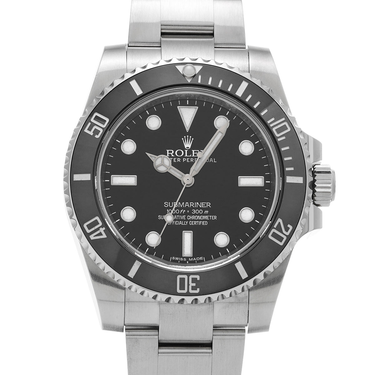 Submariner 114060 Random Serial Black ROLEX Men's [Pre-Owned].