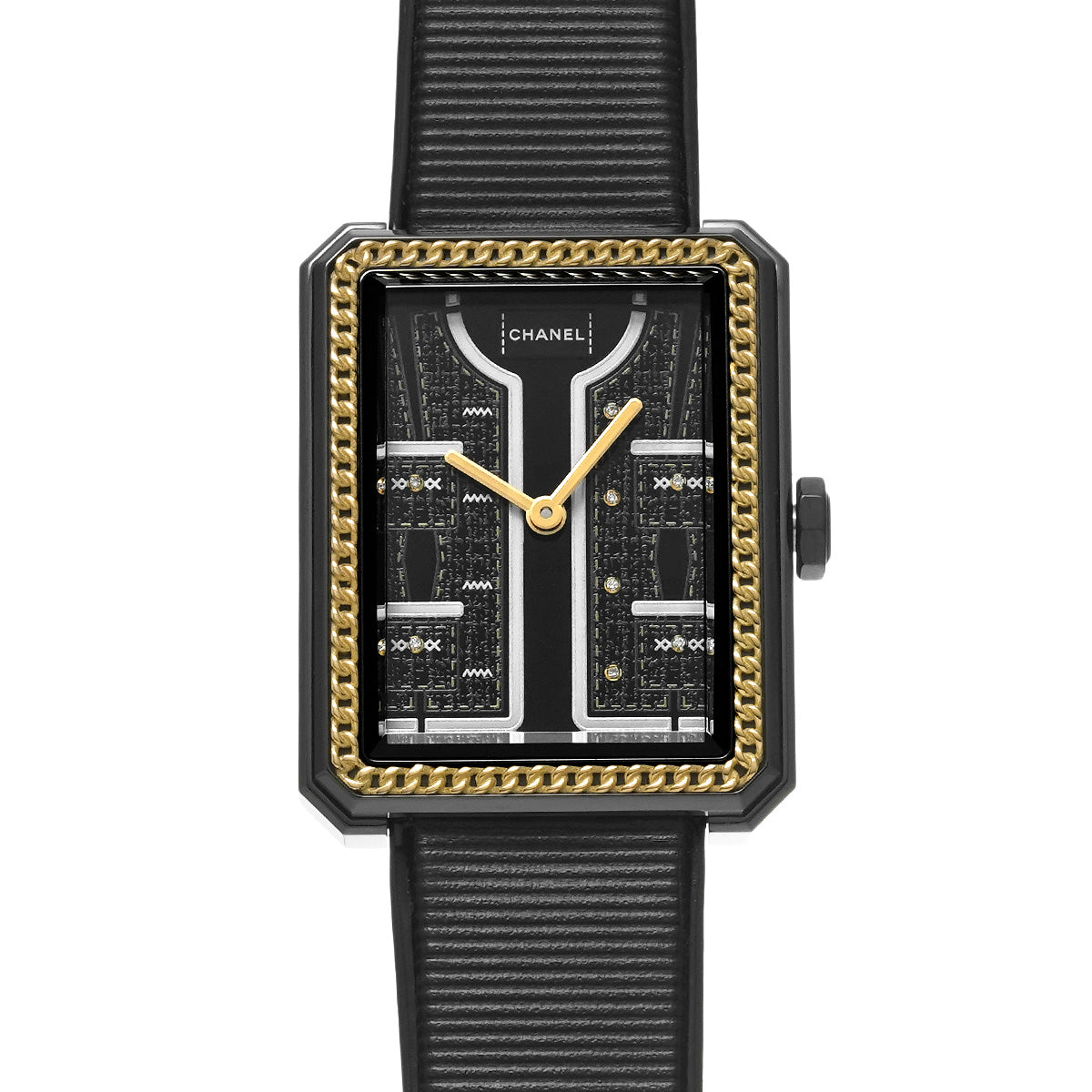 Boyfriend Couture H9834 Black/Diamond CHANEL Ladies [Pre-owned].