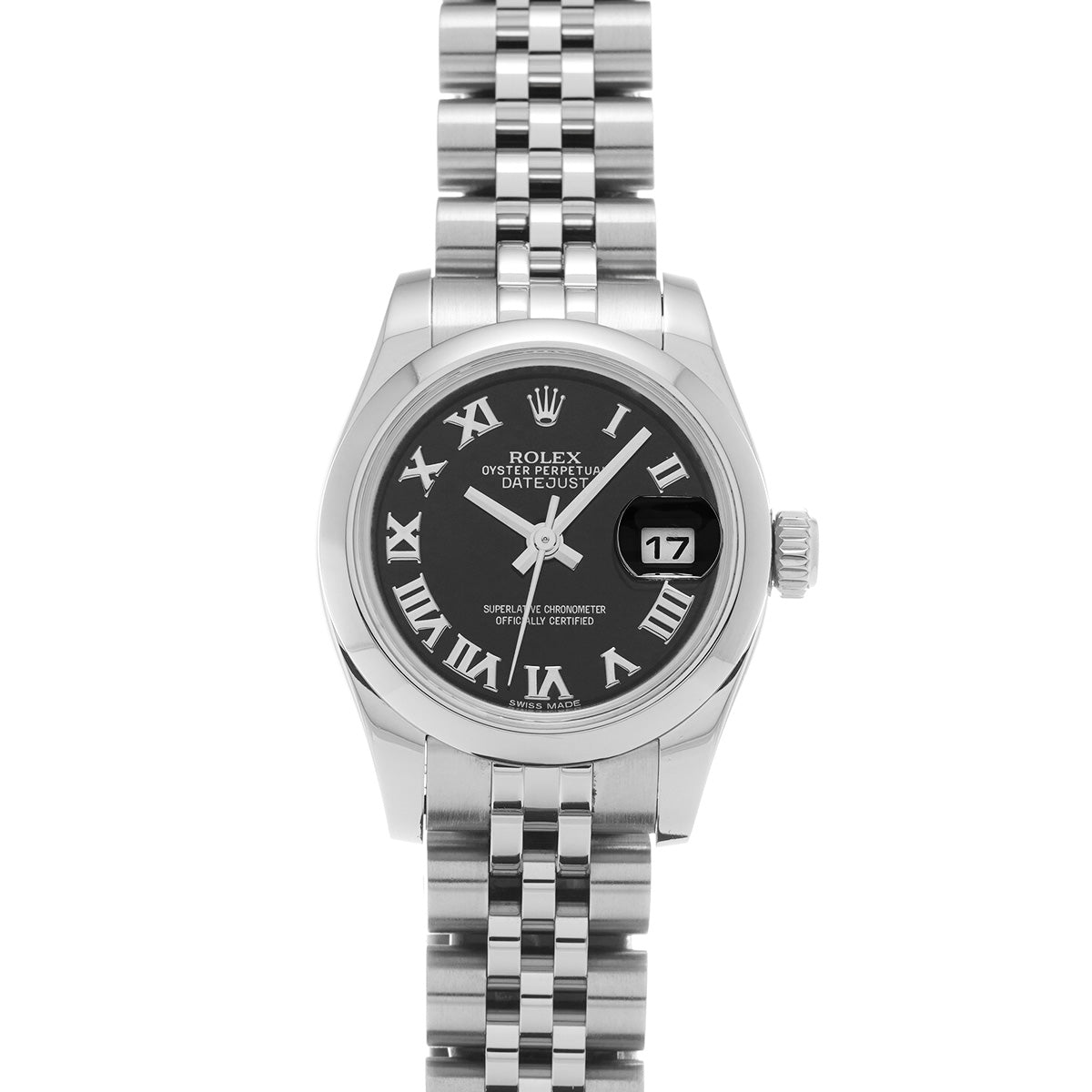 DATE JUST 179160 Random Serial Black ROLEX Ladies [Pre-owned].