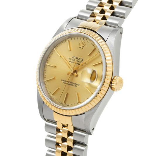 Datejust 16233 E (manufactured circa 1990) Champagne ROLEX Men's [Pre-Owned].