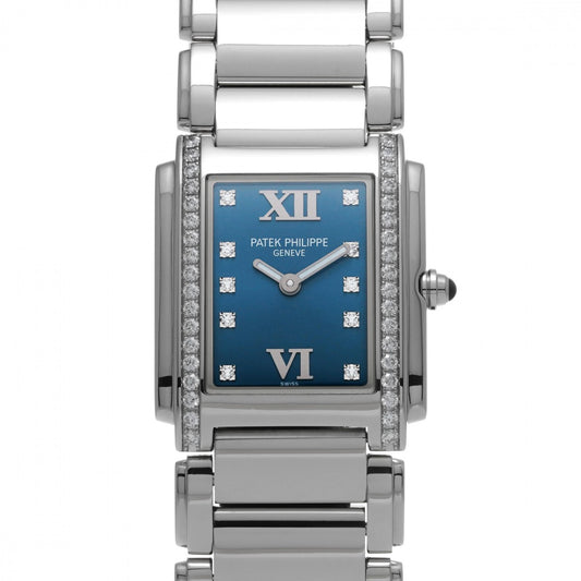 Twenty-4 4910/10A-012 Blue/diamond PATEK PHILIPPE Ladies [Pre-Owned].