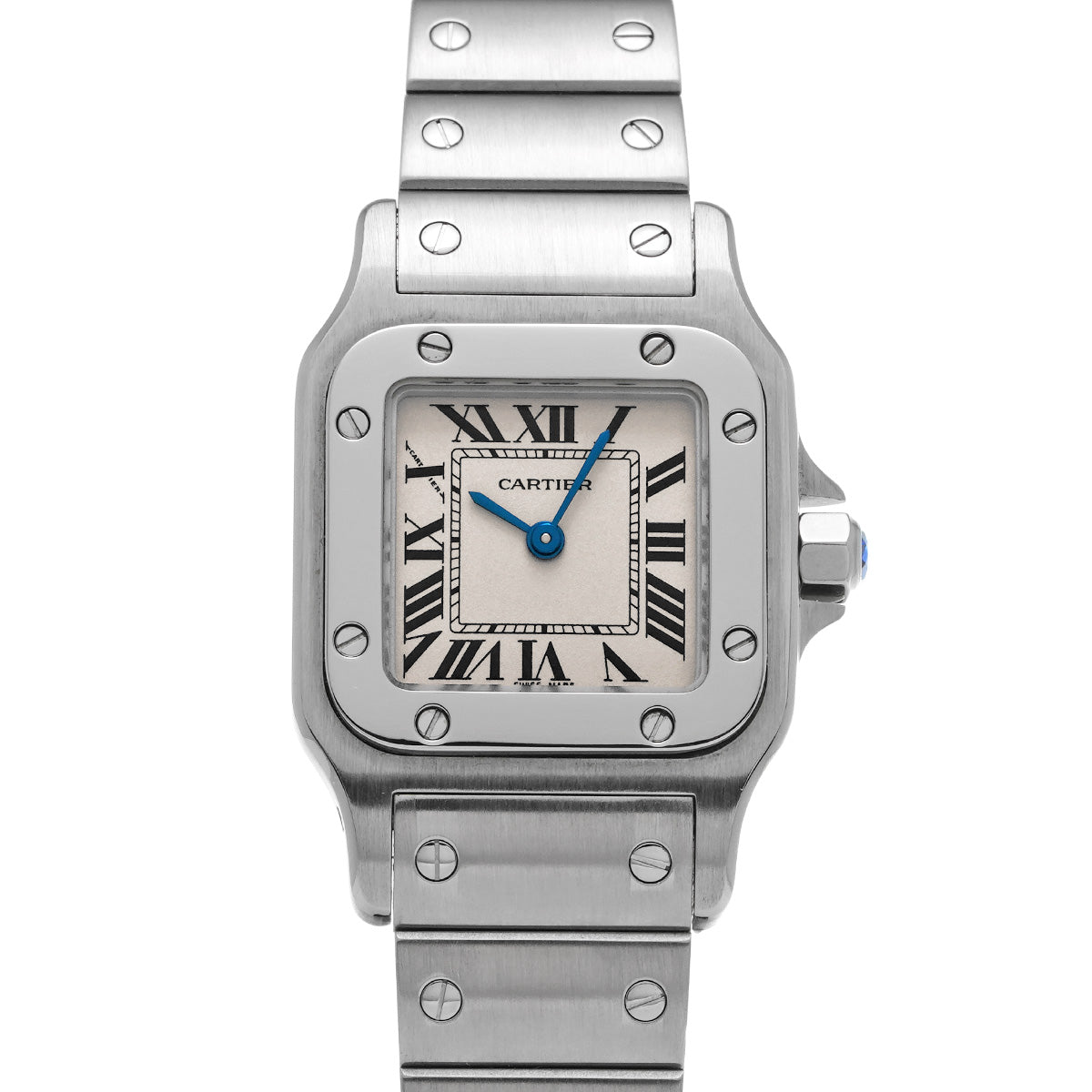 Santos Garbet SM W20056D6 Silver CARTIER Ladies [Pre-owned]