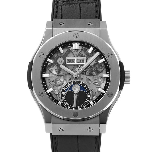 Classic Fusion Aerofusion Moonphase Titanium 547.NX.0170.LR Sapphire Crystal HUBLOT Men's [pre-owned]