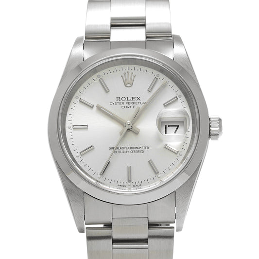 Oyster Perpetual Date 15200 K (made around 2002) Silver ROLEX Men's [Pre-owned].