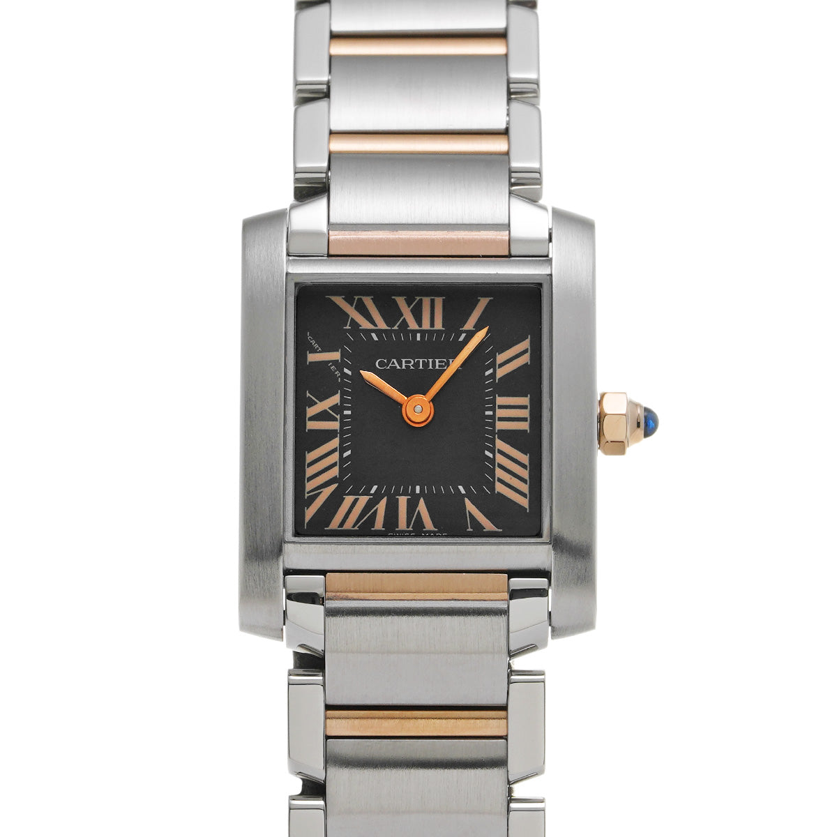 Tank Francaise SM W5010001 Black CARTIER Ladies [Pre-owned]