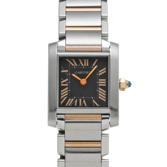 Tank Francaise SM W5010001 Black CARTIER Ladies [Pre-owned]