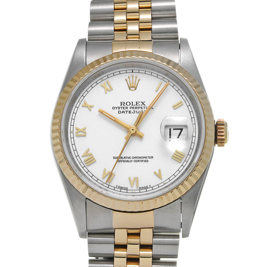 DATE JUST 16233 S (made around 1994) White ROLEX Men's [Pre-Owned].