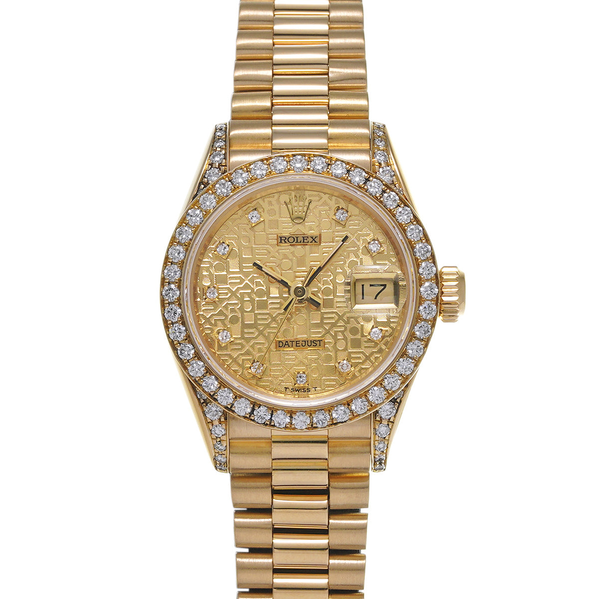 DATE JUST 69158G E (manufactured circa 1991) Champagne/Diamond ROLEX Ladies [Pre-Owned].